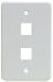 GE Security CCWP0002W Single-Gang Connection Plate With 2 Ports