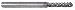 Carbide Cutter - Cylindrical Radius End, 3/32 dia., with Chip Breaker #46-19904