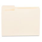 Universal 12121 - File Folders, 1/3 Cut First Position, One-Ply Top Tab, Letter, Manila, 100/Box-UNV12121