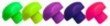 Rock skates Jam plugs 5/8 - Purple