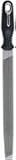 Nicholson Rectangular Mill Hand File With Ergonomic Handle, Single Cut, American Pattern, Bastard Cut, 12