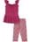 Teddyboom Little Girls' Toddler "Lace & Diamonds" 2-Piece Outfit - pink, 4t