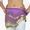 Purple Belly Dance Skirt Hip Scarf by EM