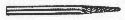 1/8 Shank Carbide Burr. SL-42. Taper Shape with Radius End
