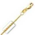 18k Yellow Gold 18 Inch X 1.1 mm Wheat Chain Necklace