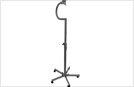 Atlona LCD Floor Stand - Stand for LCD TV - black - screen size: 10 - 27 - mounting interface: 100 x 100 mm, 75 x 75 mm