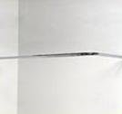 CHROME ‘L’ SHAPED SHOWER RAIL ROD 80x80cm Courier Delivery