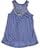 Poof Girl Little Girls' "Meadow Flowers" Tank Top - azure blue, 6x