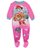 Paw Patrol Girls Fleece Blanket Sleeper Pajamas (3T, Pink Pups)