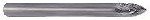 Carbide Cutter - Tree Pointed End, 1/8 dia., with Chip Breaker #46-19908