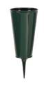 Novelty 05131 Flat Bottom Plastic Vase, Green, 5-Inch