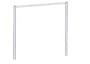 John Boos - Commercial Single Bar Ceiling Mount Pot Rack 72L - 3/16 x 2in. Stainless Steel Flat Bar