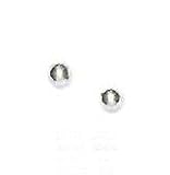 14k White 3 mm Childrens Ball Friction-Back Stud Earrings