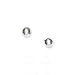 14k White 3 mm Childrens Ball Post Stud Earrings - JewelryWeb