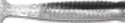 Culprit PTG-529 Paddle Tail Grub -- Black'N Silver Shad 1-3/4 20-Pack