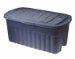 Rubbermaid Roughneck Tote Storage Container, 40-Gallon, Dark Indigo/Metallic