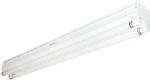 American Fluorescent S248HOE12 Commercial Grade High Output 2-48 Watt T12 Light Strip, White Enamel Steel Chassis