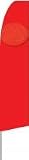 Solid Red Swooper Feather Flag