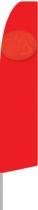 Solid Red Swooper Feather Flag