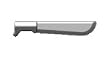 Machete (Silver) - LEGO Compatible Brickarms Weapon Machete (Silver) - LEGO Compatible Brickarms Weapon