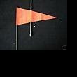 Atv Orange Pennet 5/16" Safety Flag with Mount Bolt
