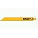 DEWALT DW4809G25 8-Inch 14 TPI Straight Back Bi-Metal Reciprocating Saw Blade - 25 Pack