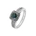 ZALES Enhanced Blue and White Diamond Ring in 14K White Gold 1 CT. T.W. fashion