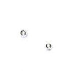 14k White 2 mm Childrens Ball Friction-Back Stud Earrings
