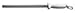Knife Sharpener, 12 In, Diamond, w/Swivel