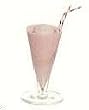 Dollhouse Miniature Strawberry Milkshake in a Glass