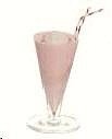 Dollhouse Miniature Strawberry Milkshake in a Glass