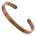 Pure Copper Magnetic Bracelet - Women & Men - Arthritis & Pain Relief - 6 Rare Earth Therapy Magnets - Striped