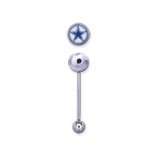 NFL Football Dallas Cowboys Logo Tongue Barbell Ring - Free Shipping!