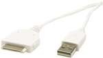 Scosche IPUSB USB 2.0 Cable for iPod (White)