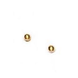14k White 2 mm Childrens Ball Friction Back Stud Earrings