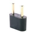 PLUG ADAPTER FOR USA TO EUROPE(VP 5) - HEAVY DUTY 4MM ROUND PINS