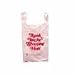 Bulk Savings 238668 White Thank You Shopping Bags- Case of 600