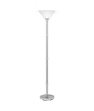 Kichler 76131 Helene 1 Light Torchiere Lamp in Brushed Steel