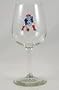 New England Patriots Pat the Patriot 12 Ounce Wine Glass