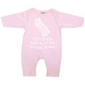 I'll have a bottle of the housewhite' pink 0-6 months romper sleepsuit