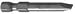 Tools & Hardware : Apex 320-5X: Apex 1/4" Hex Power Bit, Slotted Screw Size: 10F-12R, Blade Thickness: .046", Blade Width: .312", 1-15/16" O.L.