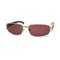 Byblos Sunglasses 723 S 3001/5 Unisex - Gold Frame with Red Lens