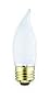 25 Watt Bent Tip Medium Base, Frosted