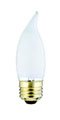 Bulbrite 409060 - 60EFF/3 - 40 Watt Bent Tip Frosted Incandescent Light Bulb, Medium Base , 130 Volt Long Life