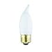 Bulbrite 409060 - 60EFF/3 - 40 Watt Bent Tip Frosted Incandescent Light Bulb, Medium Base , 130 Volt Long Life