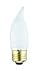 60 Watt Bent Tip Medium Base, Frosted