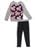 Liquid Gold Girl Big Girls' "Dealing in Roses" 2-Piece Outfit - gray, 10