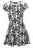 2 Tween Big Girls' "Love Triangles" Dress with Necklace - black, 10 - 12