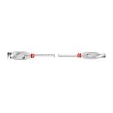 USB 2.0 Type A USB Male to Type B USB Male (Transparent), 5m