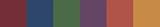 Medium Circle Brads 80/Pkg: Harvest